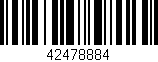 Código de barras (EAN, GTIN, SKU, ISBN): '42478884'