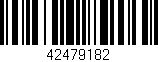 Código de barras (EAN, GTIN, SKU, ISBN): '42479182'
