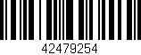 Código de barras (EAN, GTIN, SKU, ISBN): '42479254'