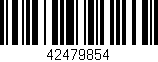 Código de barras (EAN, GTIN, SKU, ISBN): '42479854'