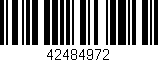 Código de barras (EAN, GTIN, SKU, ISBN): '42484972'
