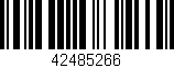 Código de barras (EAN, GTIN, SKU, ISBN): '42485266'