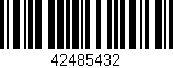 Código de barras (EAN, GTIN, SKU, ISBN): '42485432'
