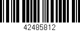 Código de barras (EAN, GTIN, SKU, ISBN): '42485812'
