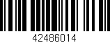 Código de barras (EAN, GTIN, SKU, ISBN): '42486014'