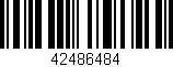 Código de barras (EAN, GTIN, SKU, ISBN): '42486484'