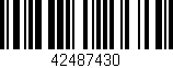 Código de barras (EAN, GTIN, SKU, ISBN): '42487430'