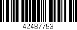 Código de barras (EAN, GTIN, SKU, ISBN): '42487793'