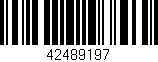 Código de barras (EAN, GTIN, SKU, ISBN): '42489197'