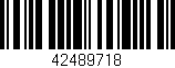 Código de barras (EAN, GTIN, SKU, ISBN): '42489718'