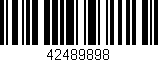 Código de barras (EAN, GTIN, SKU, ISBN): '42489898'