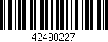 Código de barras (EAN, GTIN, SKU, ISBN): '42490227'