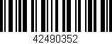 Código de barras (EAN, GTIN, SKU, ISBN): '42490352'