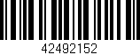 Código de barras (EAN, GTIN, SKU, ISBN): '42492152'