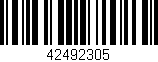 Código de barras (EAN, GTIN, SKU, ISBN): '42492305'