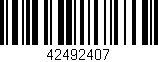 Código de barras (EAN, GTIN, SKU, ISBN): '42492407'