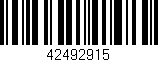 Código de barras (EAN, GTIN, SKU, ISBN): '42492915'