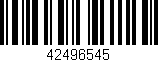 Código de barras (EAN, GTIN, SKU, ISBN): '42496545'