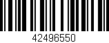 Código de barras (EAN, GTIN, SKU, ISBN): '42496550'