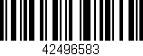 Código de barras (EAN, GTIN, SKU, ISBN): '42496583'