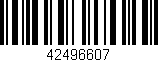 Código de barras (EAN, GTIN, SKU, ISBN): '42496607'