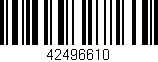Código de barras (EAN, GTIN, SKU, ISBN): '42496610'