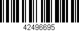 Código de barras (EAN, GTIN, SKU, ISBN): '42496695'