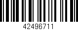 Código de barras (EAN, GTIN, SKU, ISBN): '42496711'