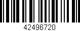 Código de barras (EAN, GTIN, SKU, ISBN): '42496720'