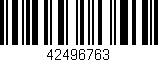 Código de barras (EAN, GTIN, SKU, ISBN): '42496763'