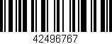 Código de barras (EAN, GTIN, SKU, ISBN): '42496767'