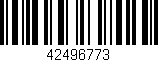 Código de barras (EAN, GTIN, SKU, ISBN): '42496773'