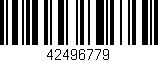 Código de barras (EAN, GTIN, SKU, ISBN): '42496779'