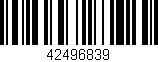 Código de barras (EAN, GTIN, SKU, ISBN): '42496839'