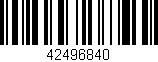 Código de barras (EAN, GTIN, SKU, ISBN): '42496840'