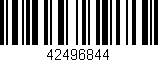 Código de barras (EAN, GTIN, SKU, ISBN): '42496844'