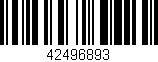 Código de barras (EAN, GTIN, SKU, ISBN): '42496893'