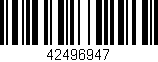 Código de barras (EAN, GTIN, SKU, ISBN): '42496947'