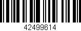 Código de barras (EAN, GTIN, SKU, ISBN): '42499614'