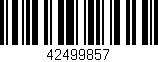 Código de barras (EAN, GTIN, SKU, ISBN): '42499857'