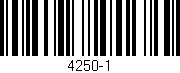 Código de barras (EAN, GTIN, SKU, ISBN): '4250-1'