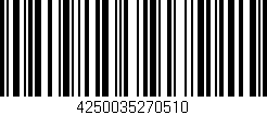 Código de barras (EAN, GTIN, SKU, ISBN): '4250035270510'