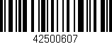 Código de barras (EAN, GTIN, SKU, ISBN): '42500607'