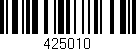 Código de barras (EAN, GTIN, SKU, ISBN): '425010'