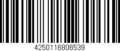 Código de barras (EAN, GTIN, SKU, ISBN): '4250116806539'