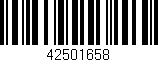 Código de barras (EAN, GTIN, SKU, ISBN): '42501658'