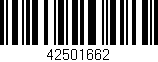 Código de barras (EAN, GTIN, SKU, ISBN): '42501662'