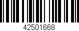 Código de barras (EAN, GTIN, SKU, ISBN): '42501668'