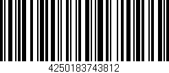 Código de barras (EAN, GTIN, SKU, ISBN): '4250183743812'