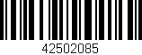 Código de barras (EAN, GTIN, SKU, ISBN): '42502085'
